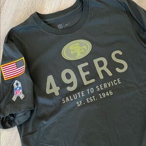 Nike Black 49ers Salute to Service T-Shirt